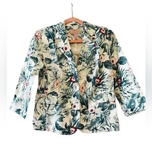 Laurie Felt Linen Blend Jacket/Blazer Size 2